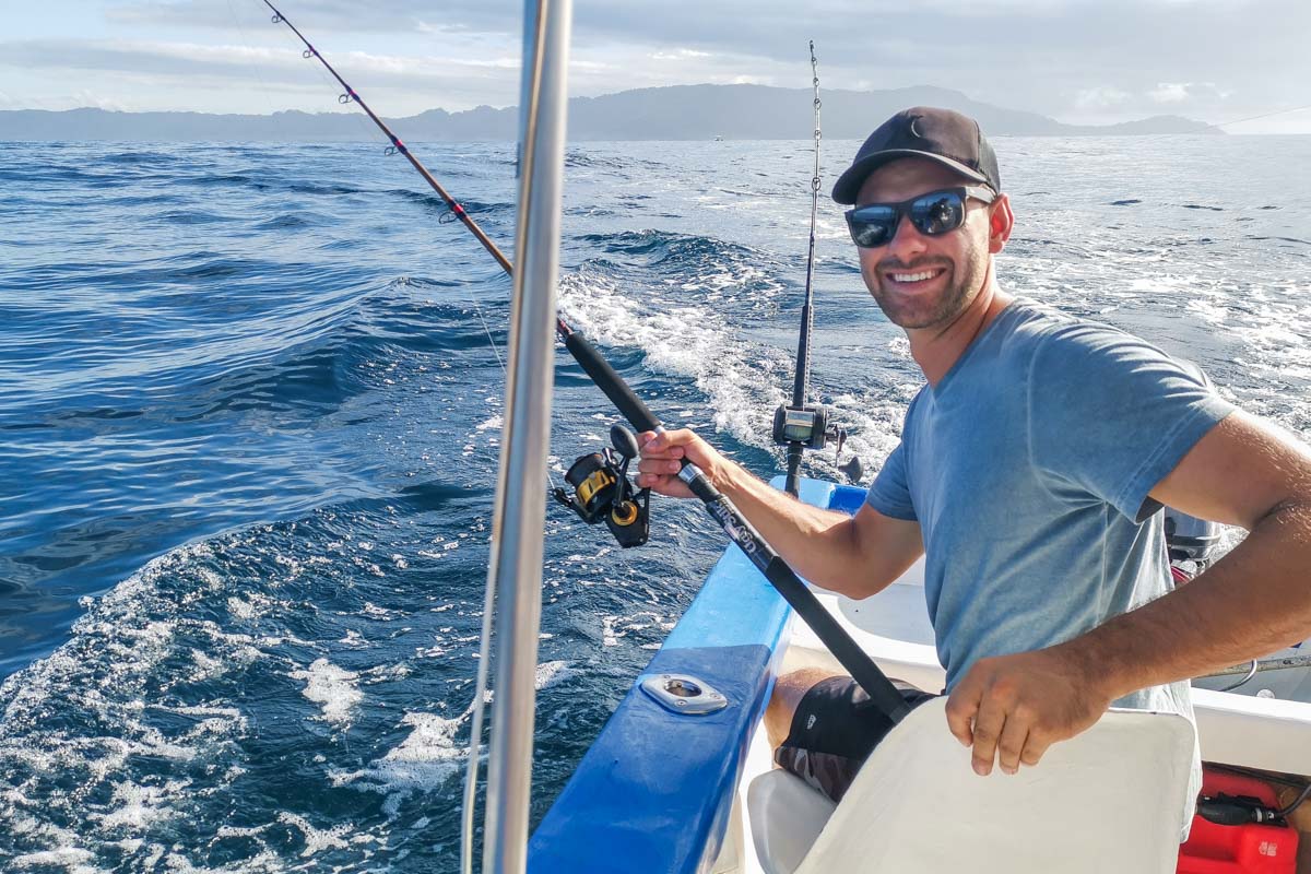 Onshore fishing in Costa Rica