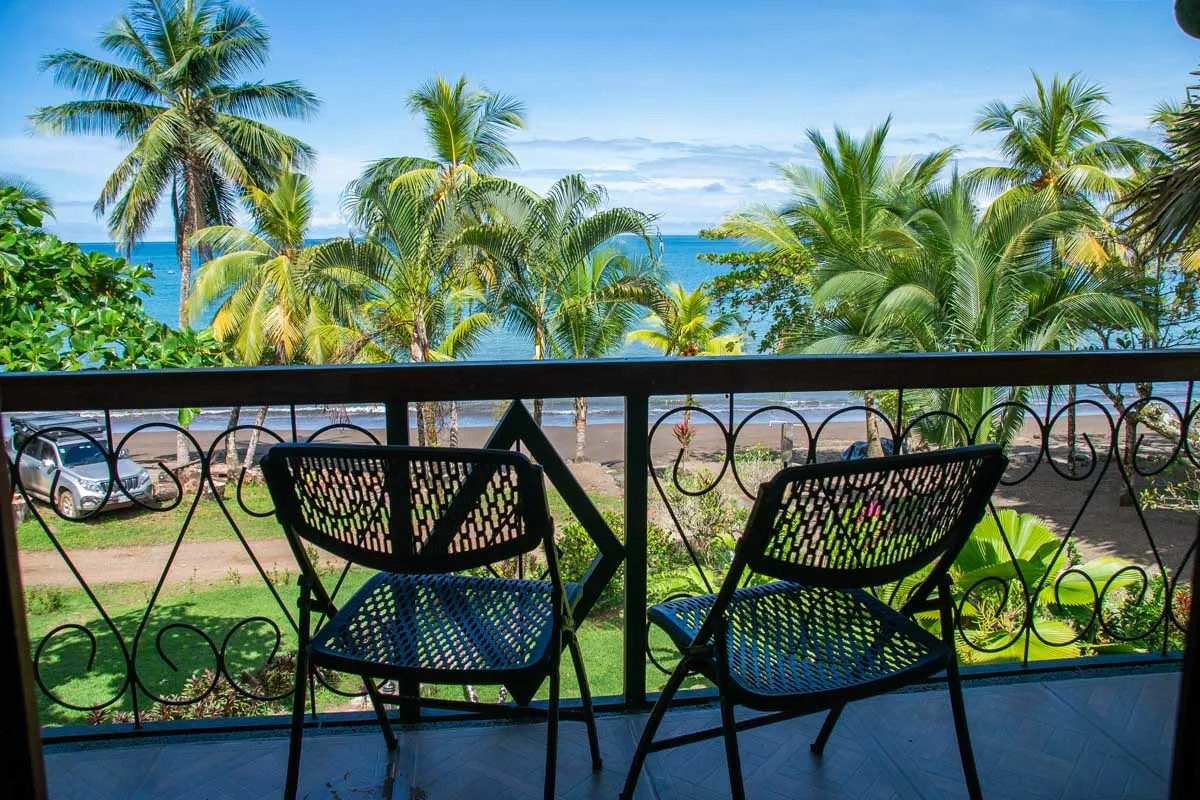 A beachfront hotel in Costa Rica