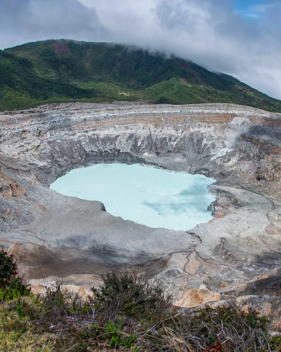 Sunny Poas Volcano crater