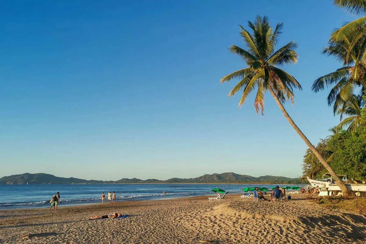 Tamarindo Beach at sunset