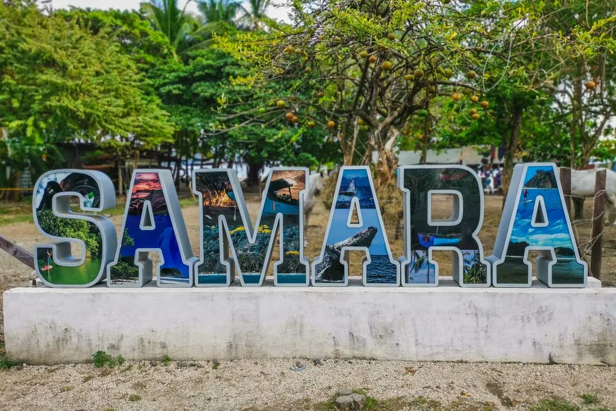 The Samara Sign in Samara, Costa Rica