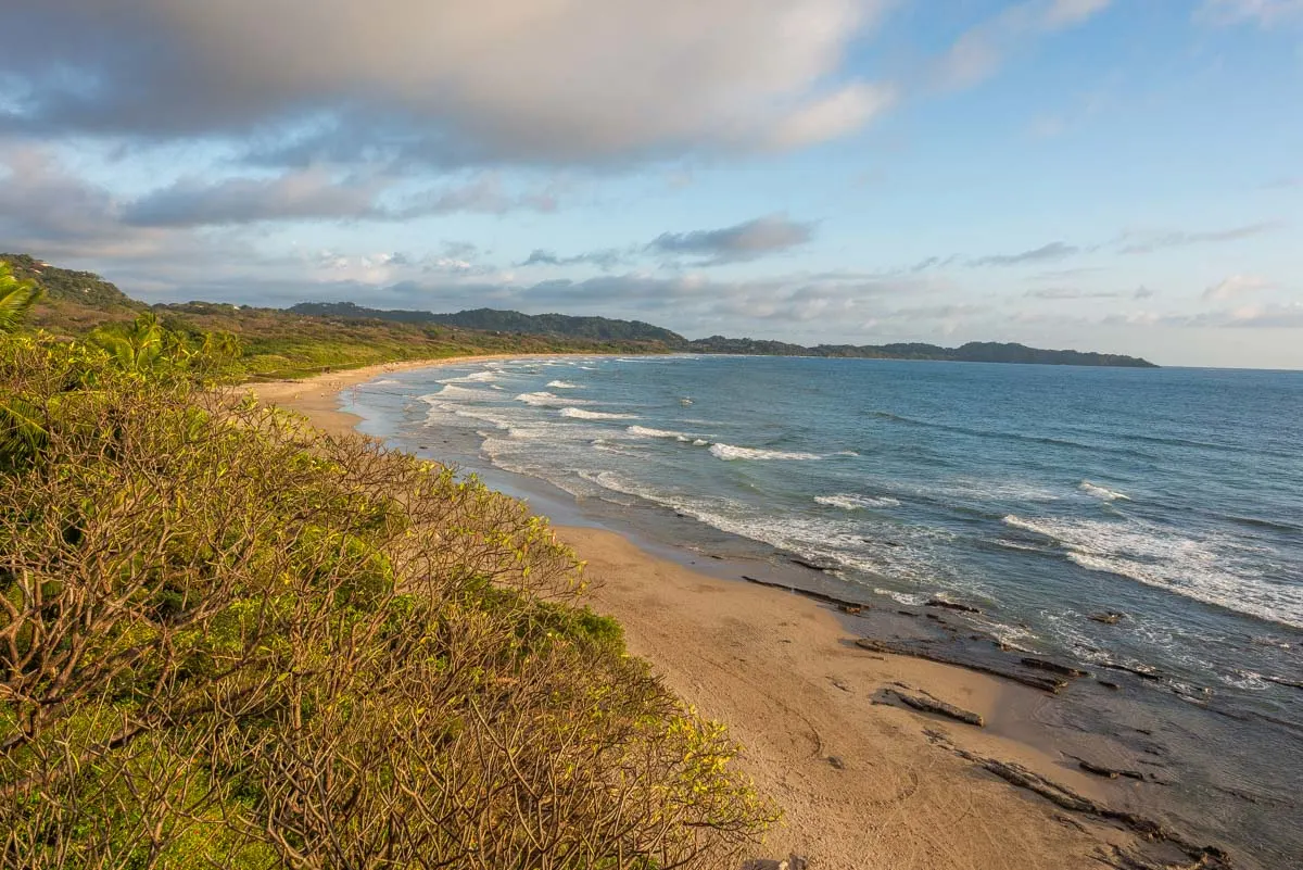 The view of Playa Guiones at Mirador Hermosa Nosara