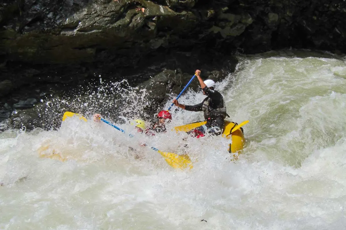 White water rafting with Dominical Adventures