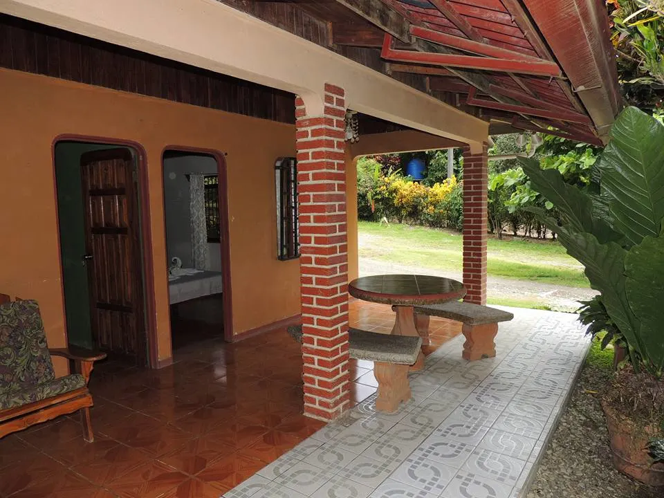 the patio at Corcovado Wild Hostel