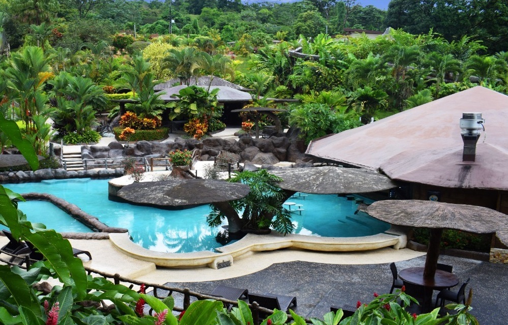 hot springs at Hotel Los Lagos