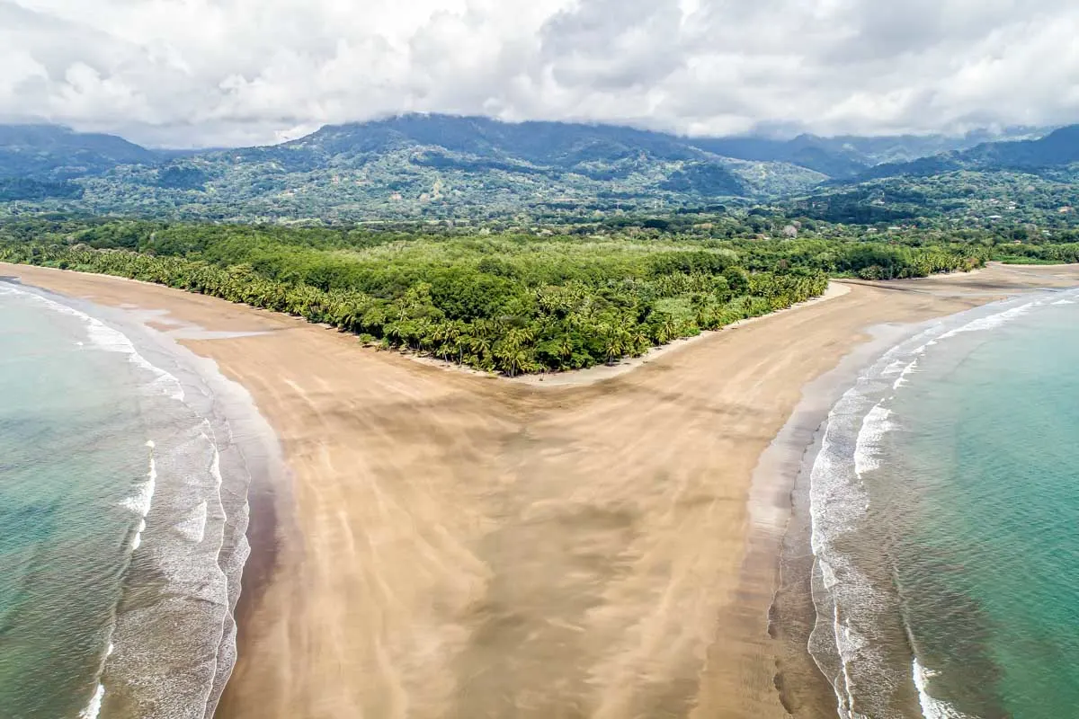 A part of the Whale Tail in Marino Bellena National Park, Uvita