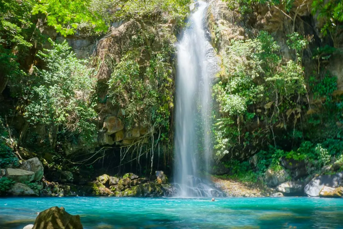 A waterfall in Rincón de la Vieja Volcano near Liberia, Costa Rica