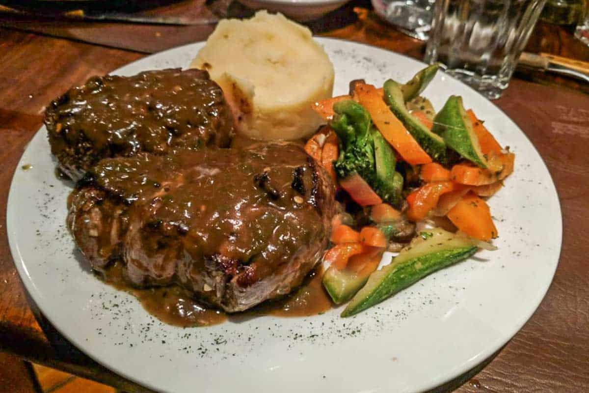 A steak at Patagonia Argentinian Grill & Restaurant, Tamarindo