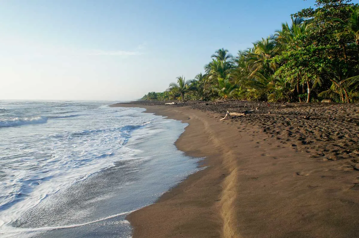 Tortuguero Beach at sunset