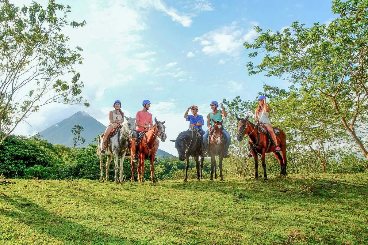 Horseback riding in La Fortuna with Arenal Mundo Aventure Costa Rica Horseback Riding