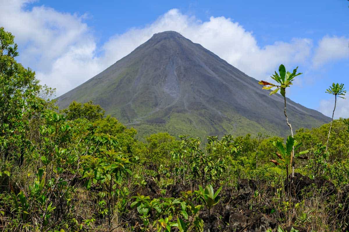 Arenal Volcano as seen from Arenal Volcano National Park