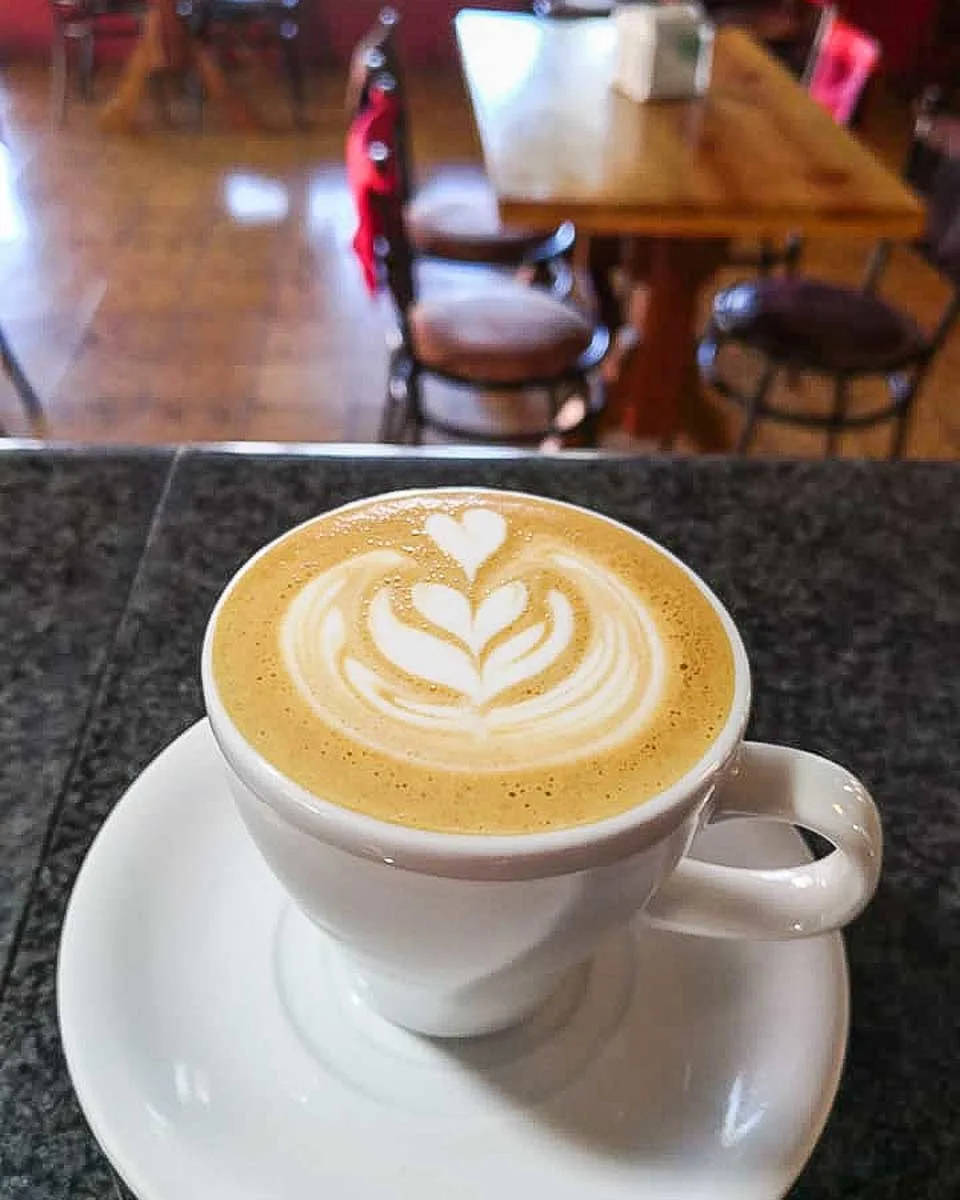 A coffee at Choco Cafe Restaurant and Coffee Shop, Monteverde, Costa Rica