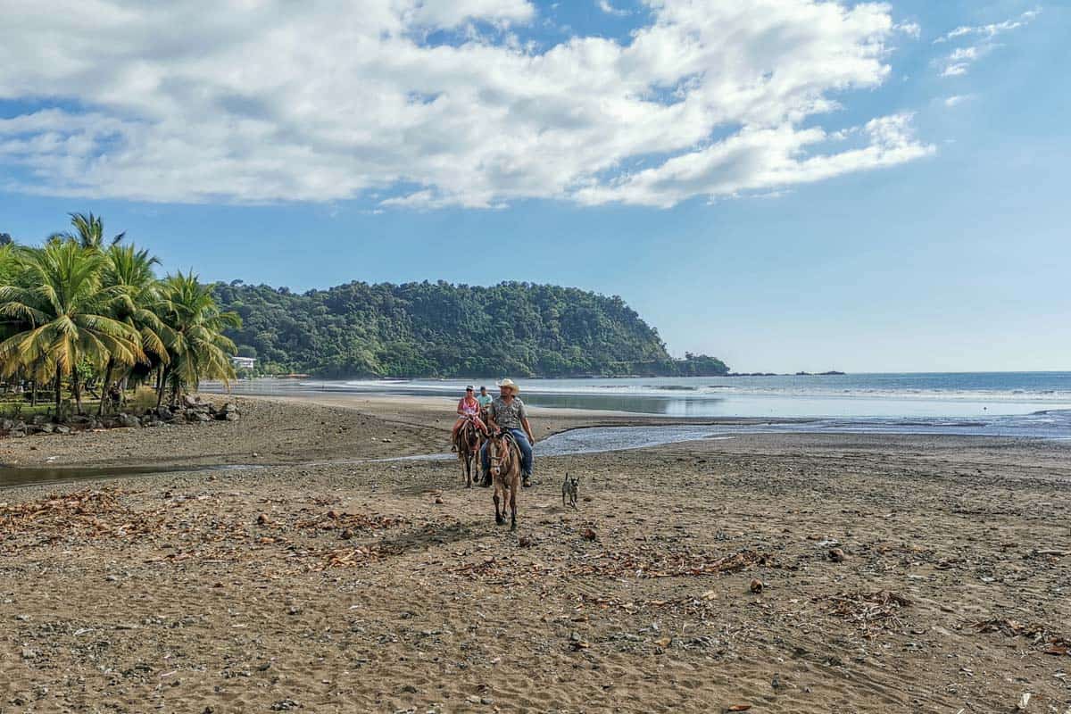 Horseback riding on Jaco Beach