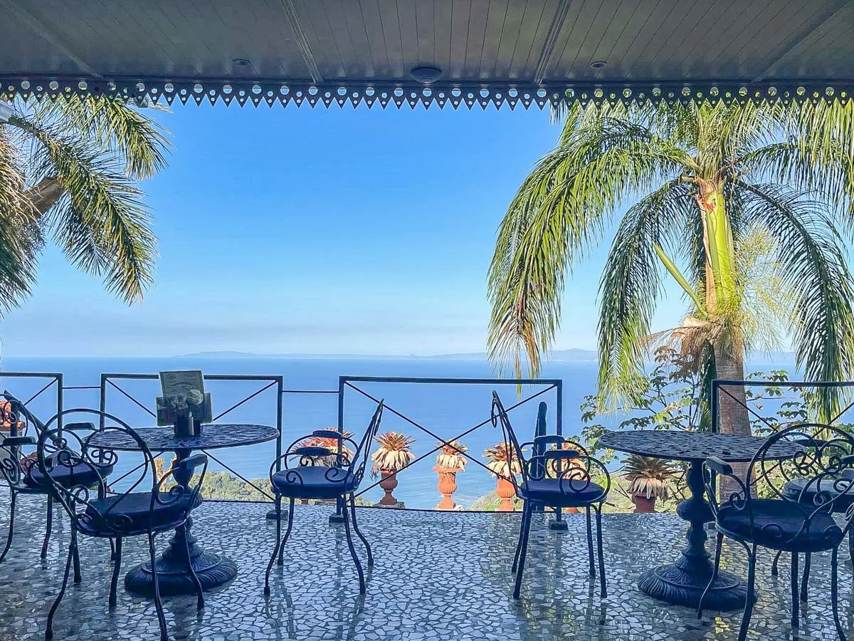 View from the restaurant at Hotel Villa Caletas in Jaco, Costa Rica