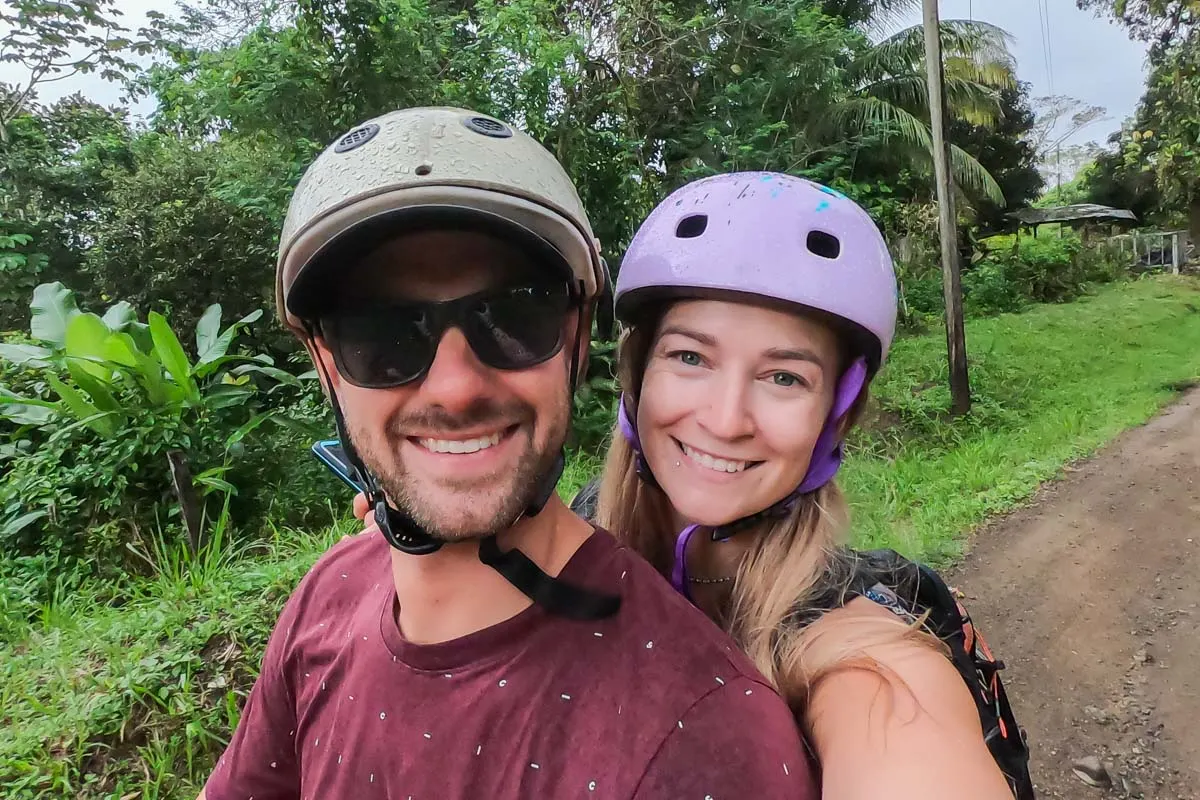 Riding an ATV in Jaco, Costa Rica