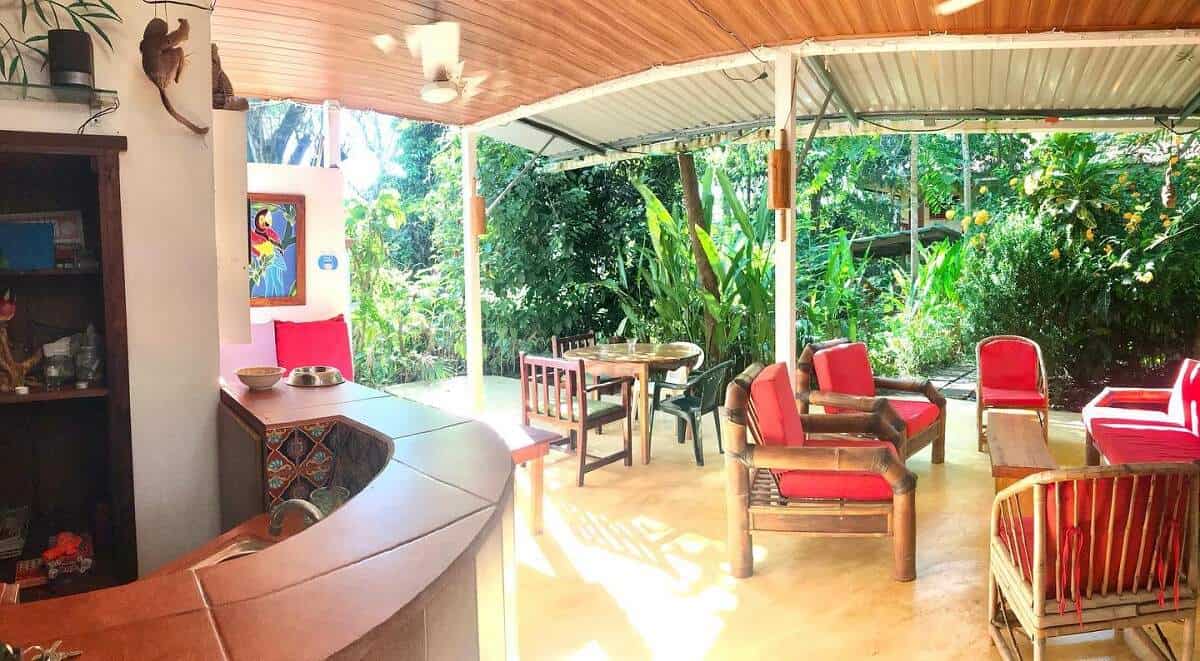 the communal sitting area at Hotel Tropical Sands Domincal