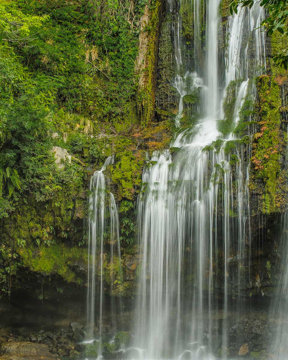 The stream at Llanos de Cortes Waterfall