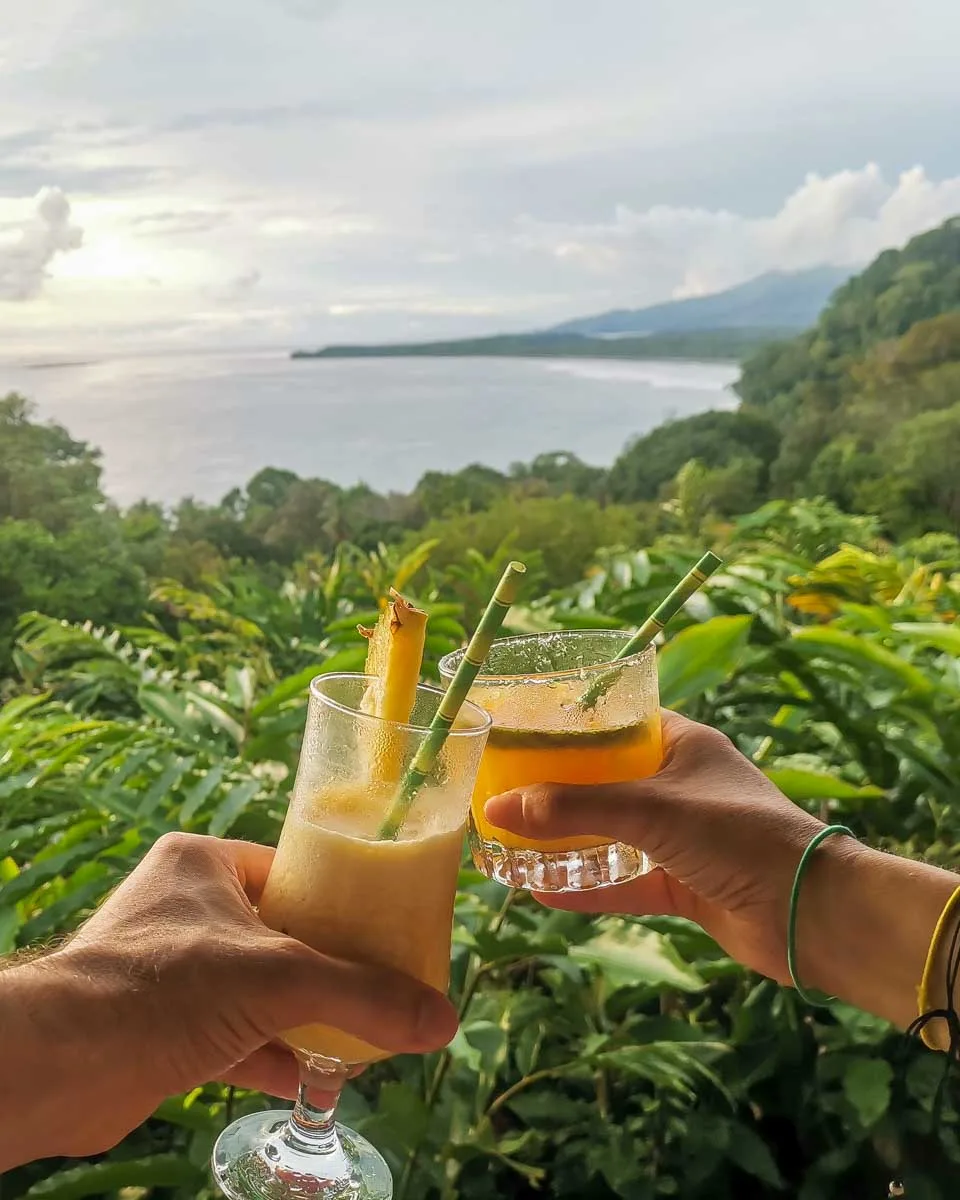 Cocktails with a view at Aracari Restaurant Bar