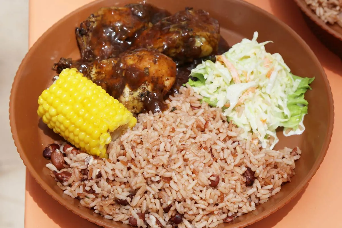 Typical local food at Caribbean in Costa Rica