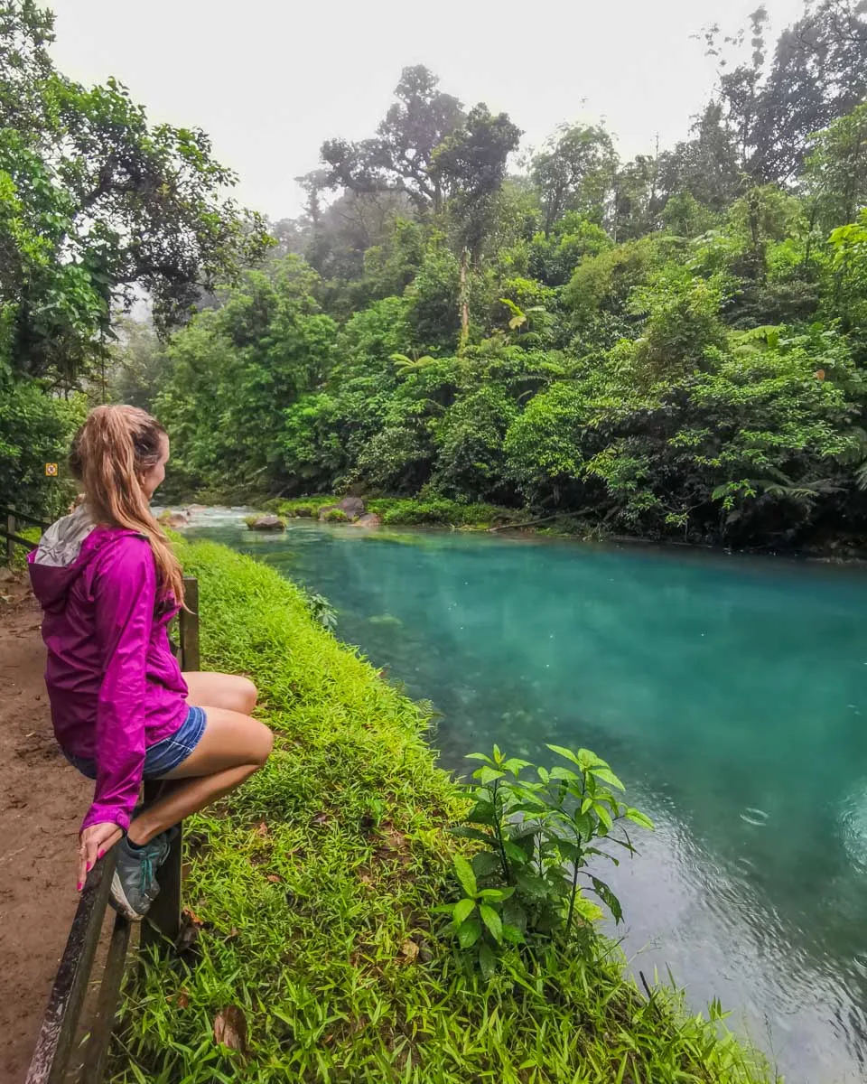 Upper Rio Celeste above the waterfalls