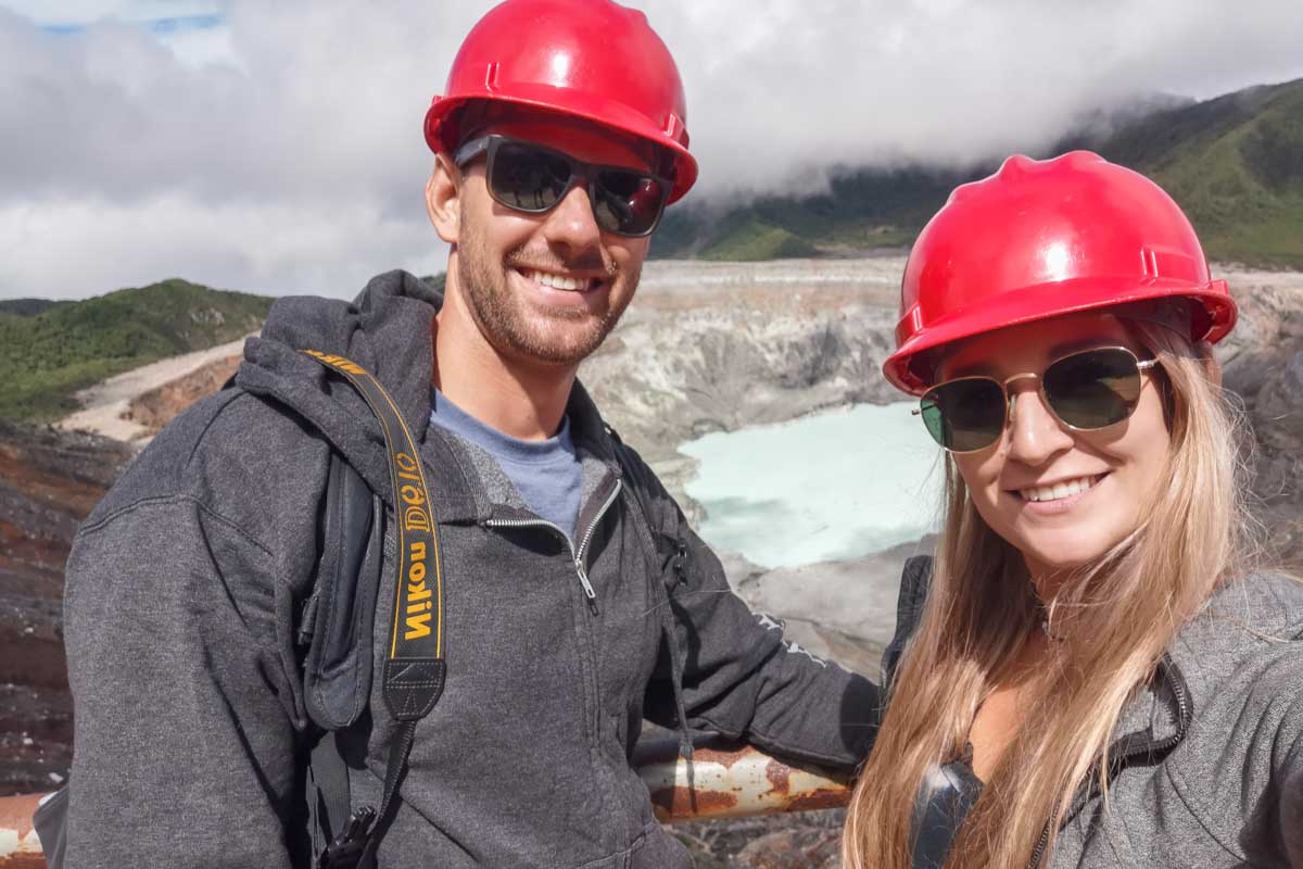 Daniel and Bailey at Poas Volcano