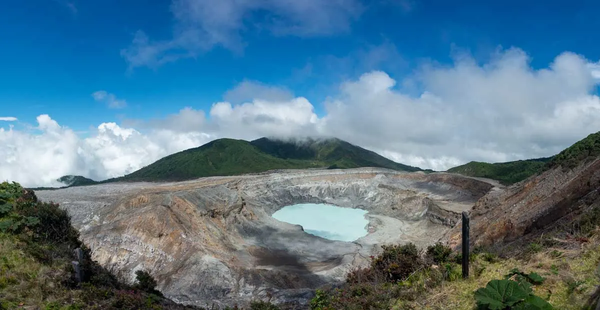 Pano of Poas Volcano, Costa Rica