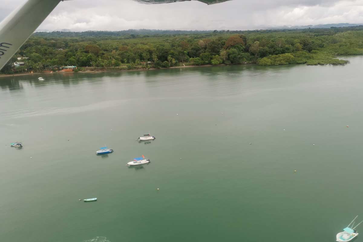 Flying into Drake Bay on the Osa Peninsula with Sansa Air