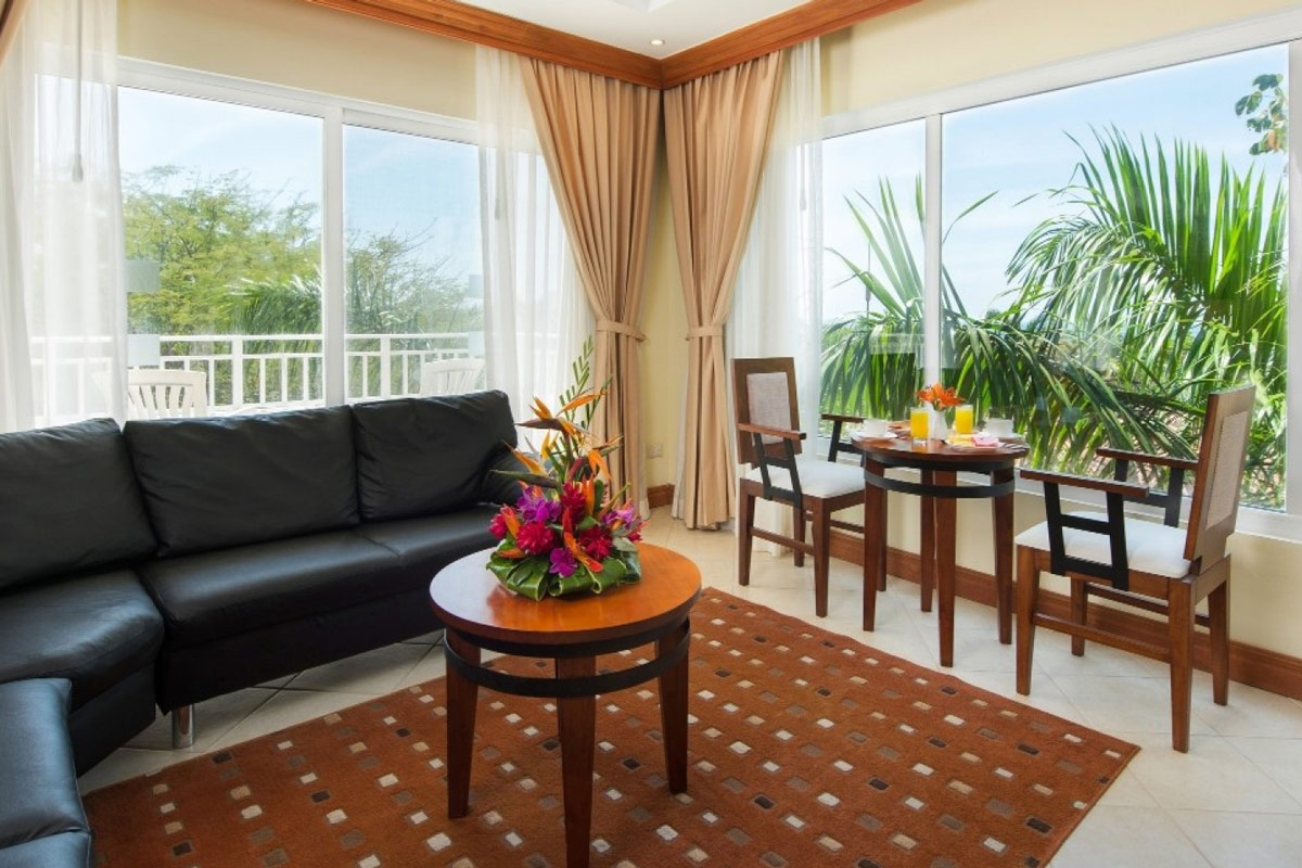 Living room at Occidental Tamarindo Suite in Costa Rica