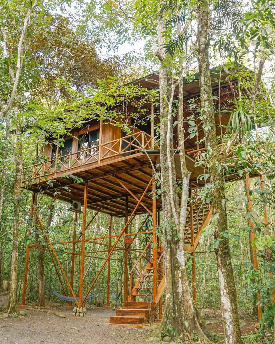 View of a suite at Tree Houses Hotel in Costa Rica
