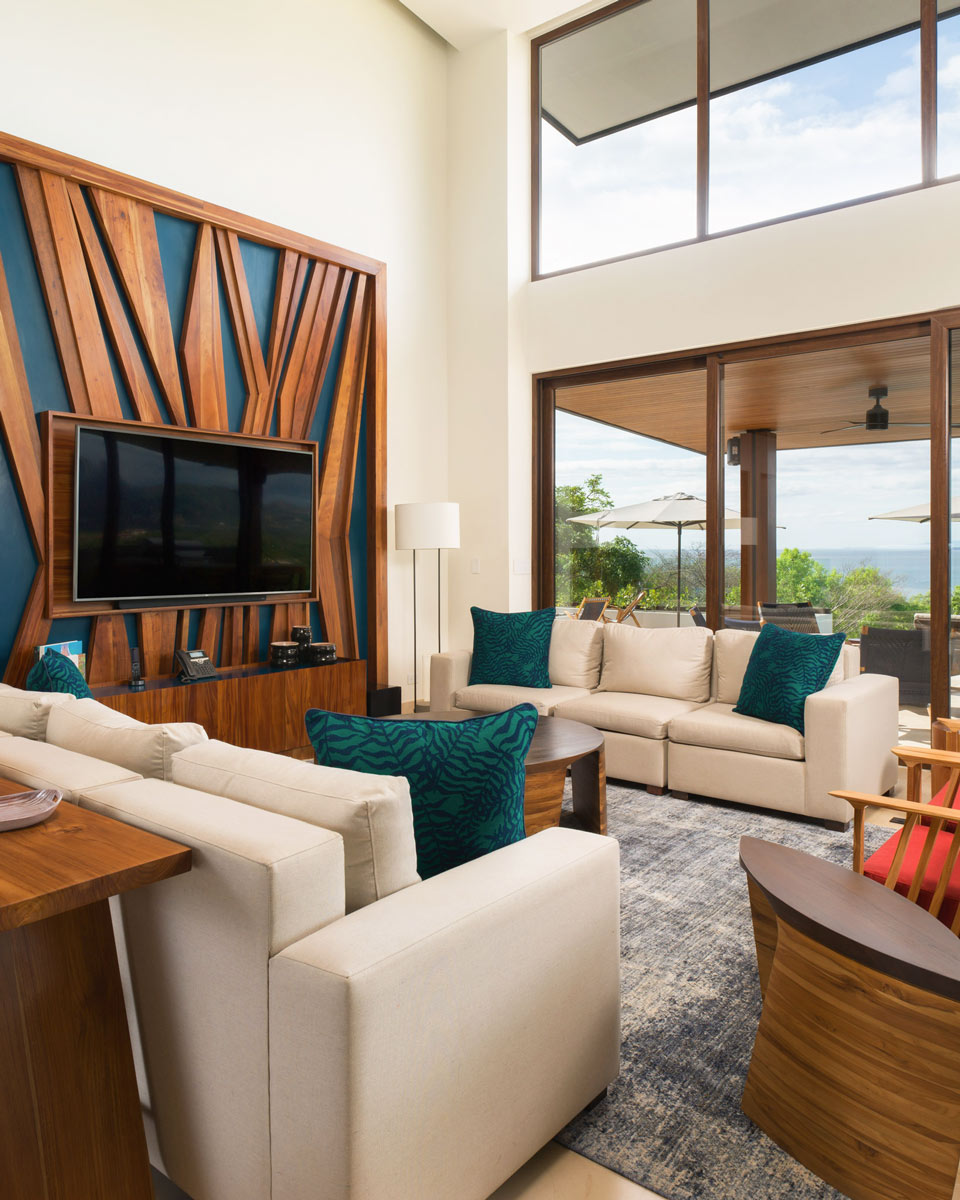 Living room at W Costa Rica Resort Playa Conchal in Costa Rica