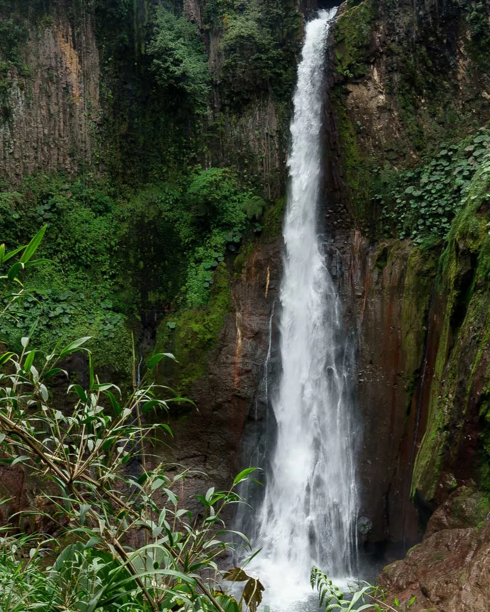 La fortuna Waterfall as seen from above