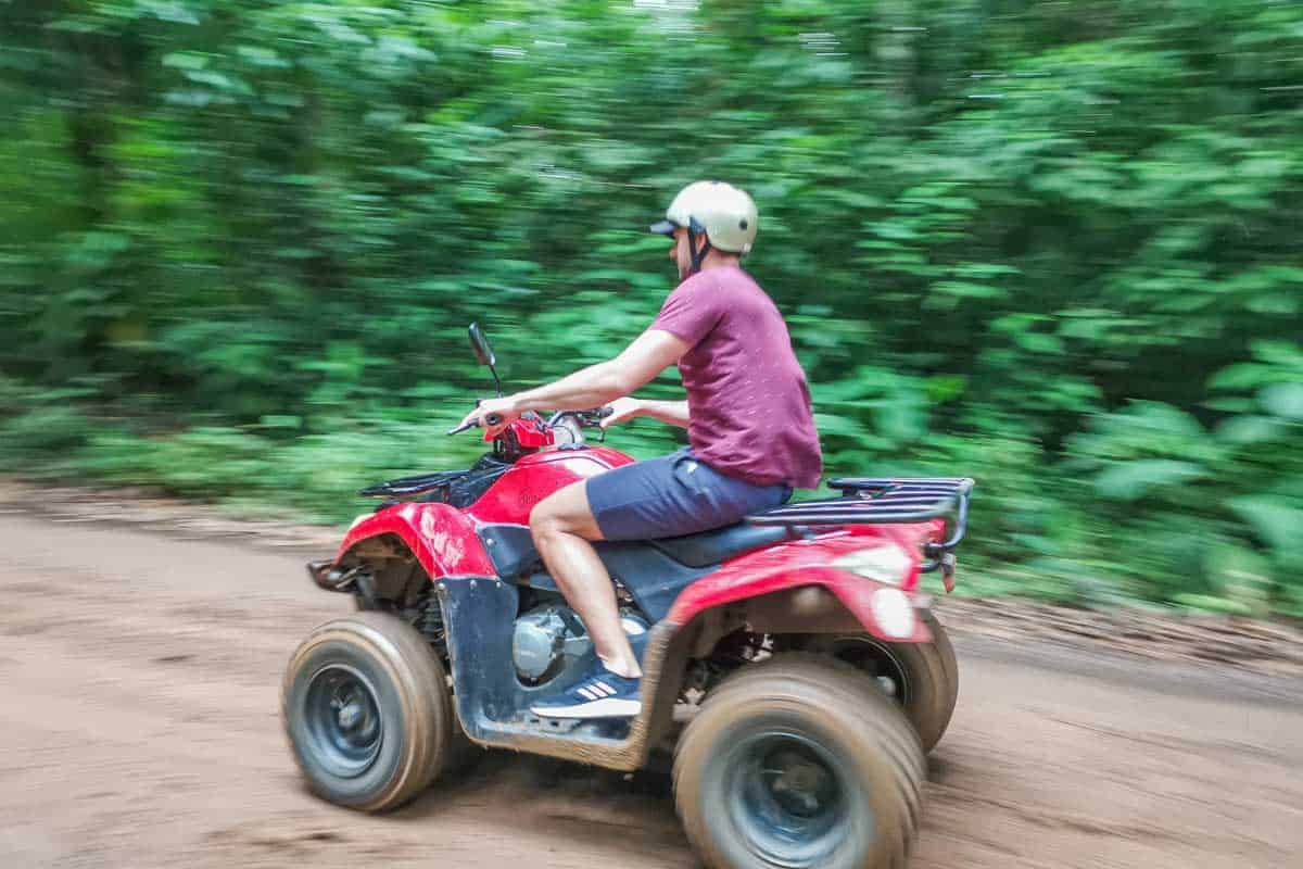 Daniel-zooms-past-while-ATving-in La Fotuna-Costa-Rica