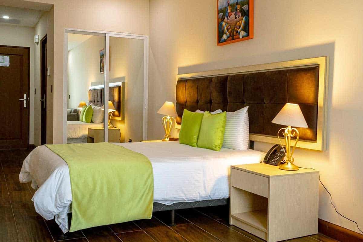 Hotel room at Hotel Puerto Limón in Costa Rica