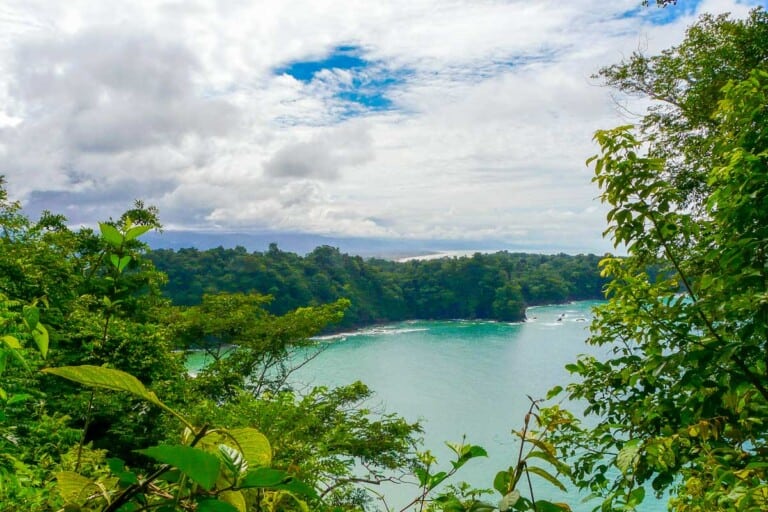 Manuel Antonio National Park view of beautiful beach Costa Rica