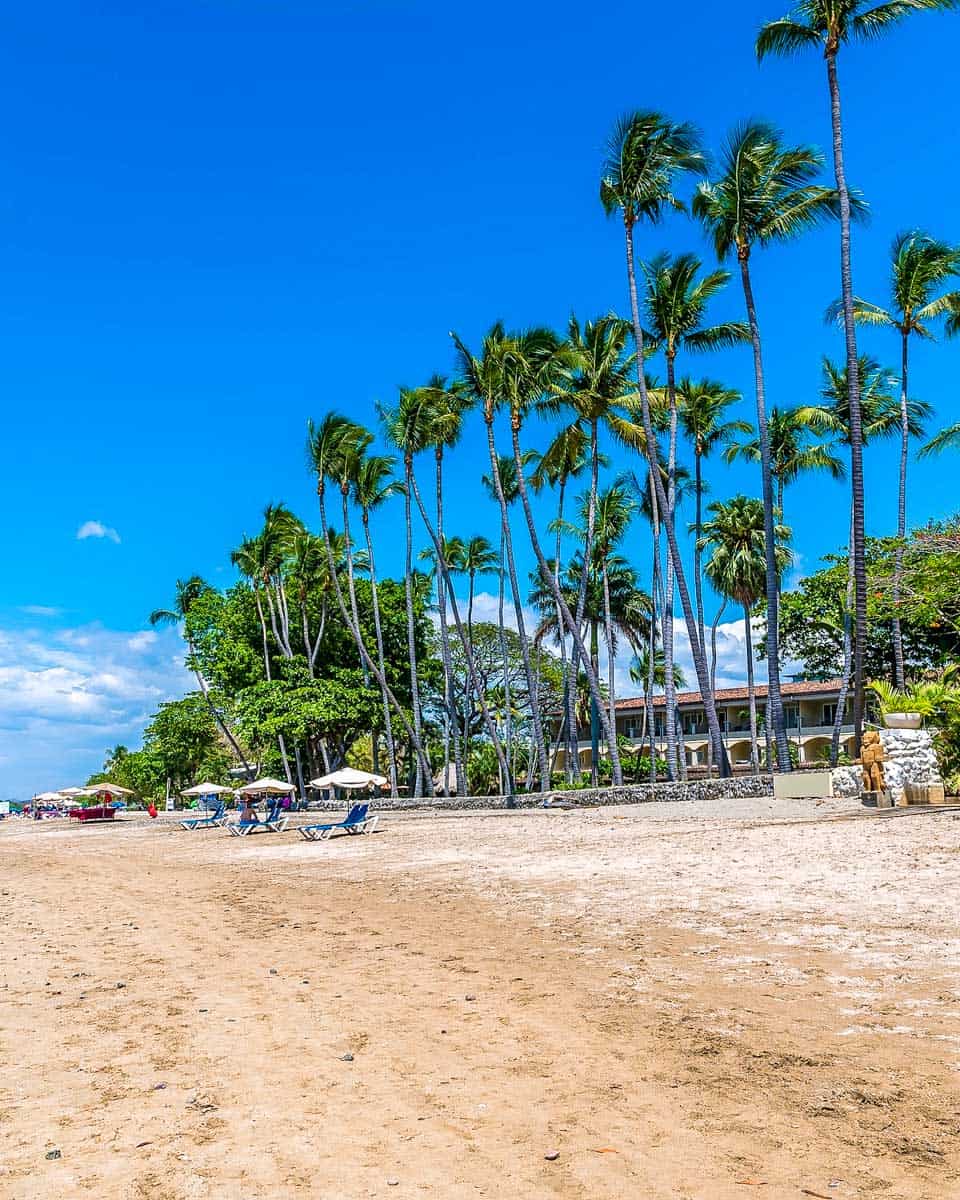 The beachfront of Tamarindo in Costa Rica