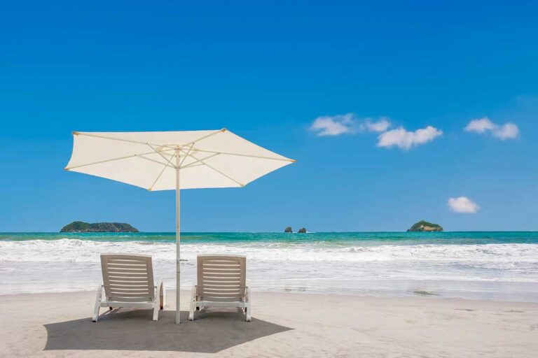 Two chairs on the beach near Manuel Antonio Costa Rica